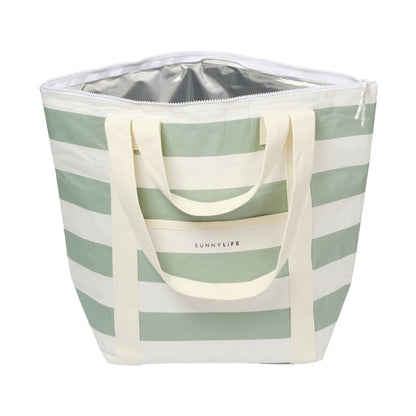 LIGHT COOLER TOTE LA PAL | SAGE STRIP