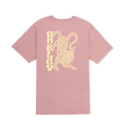 Hurley Tigre short sleeve Tee Tops in Purple Color