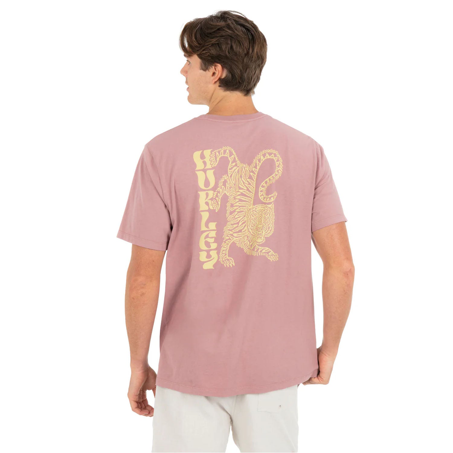 Hurley Tigre short sleeve Tee Tops in Purple Color