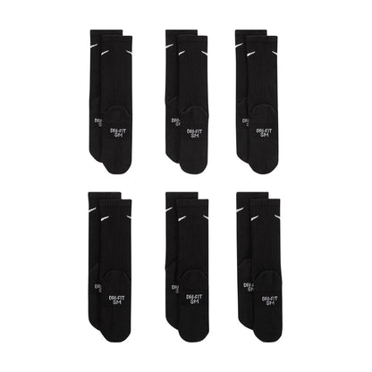 YTH NIKE EVERYDAY 6PK SO | 010-BLACK