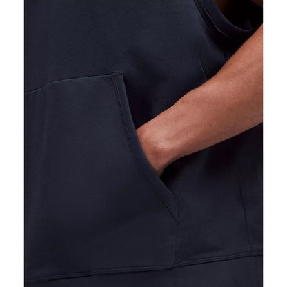 Lululemon Warm-Up Slvls Gym Hoodie Tops in Blue Color
