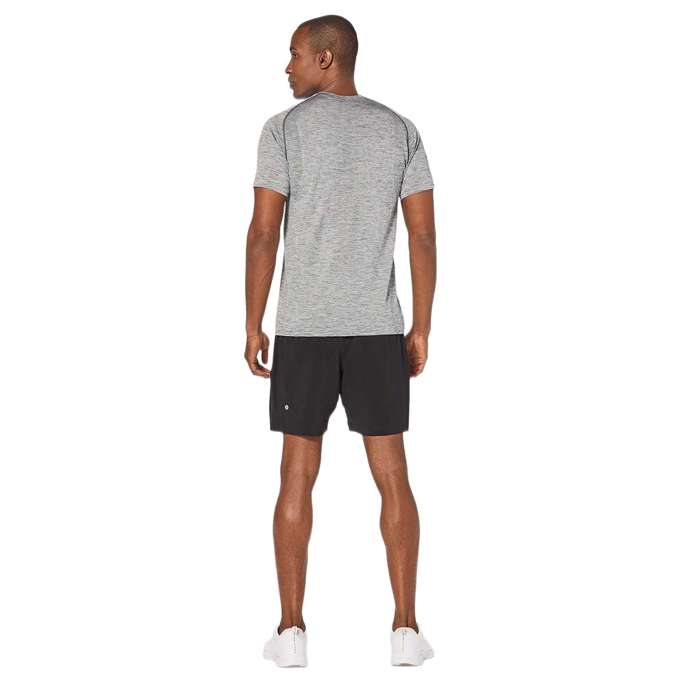 Lululemon Mens Metal Vent Tech Short-Sleeve Shirt | SLATE/WHIT