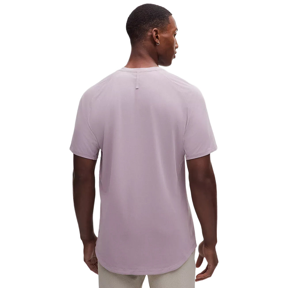 Lululemon License To Train short sleeve Shir Tops in Purple Color