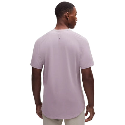Lululemon License To Train short sleeve Shir Tops in Purple Color
