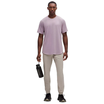 Lululemon License To Train short sleeve Shir Tops in Purple Color