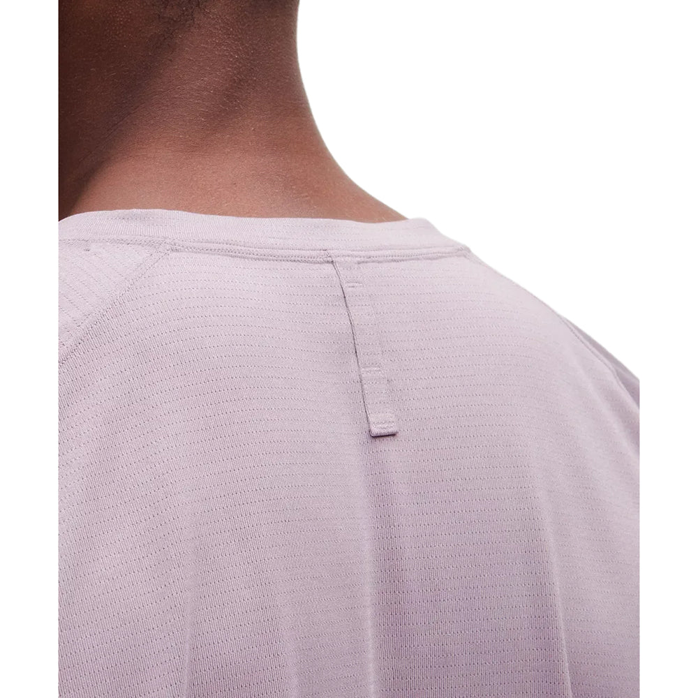 Lululemon License To Train short sleeve Shir Tops in Purple Color