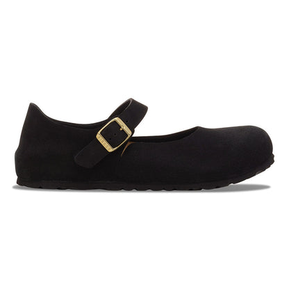 Birkenstock Mantova Suede Slip-Ons in Black Color