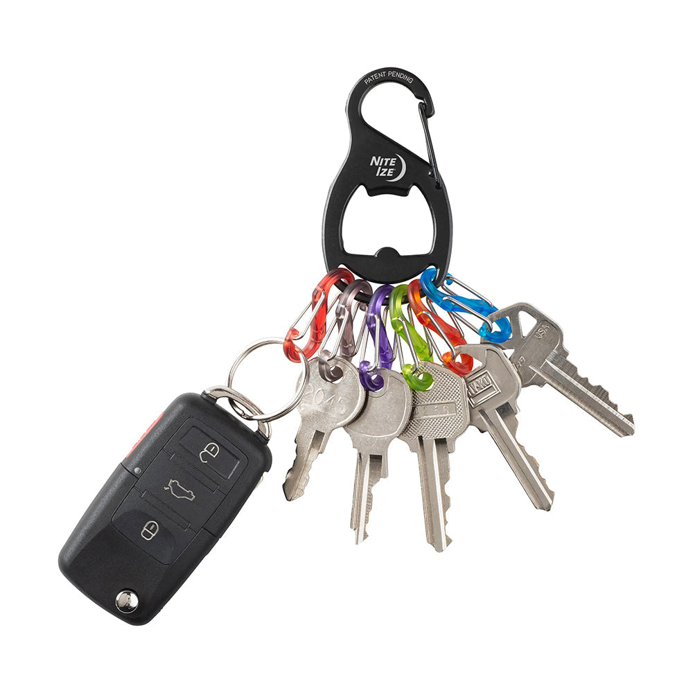 Nite Ize Keyrack Plus S Biner Camping Accessories in Black Color