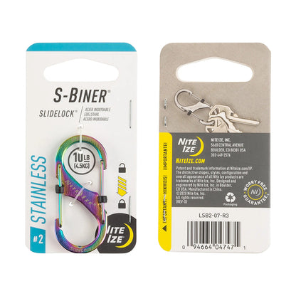 Nite Ize S Biner Sldlck Stnlss #2 Camping Accessories in Purple Color