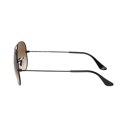 Ray Ban Aviator Lrg Black Metal Accessories in Brown Color