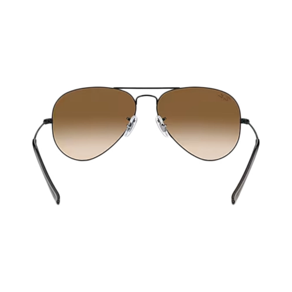 Ray Ban Aviator Lrg Black Metal Accessories in Brown Color