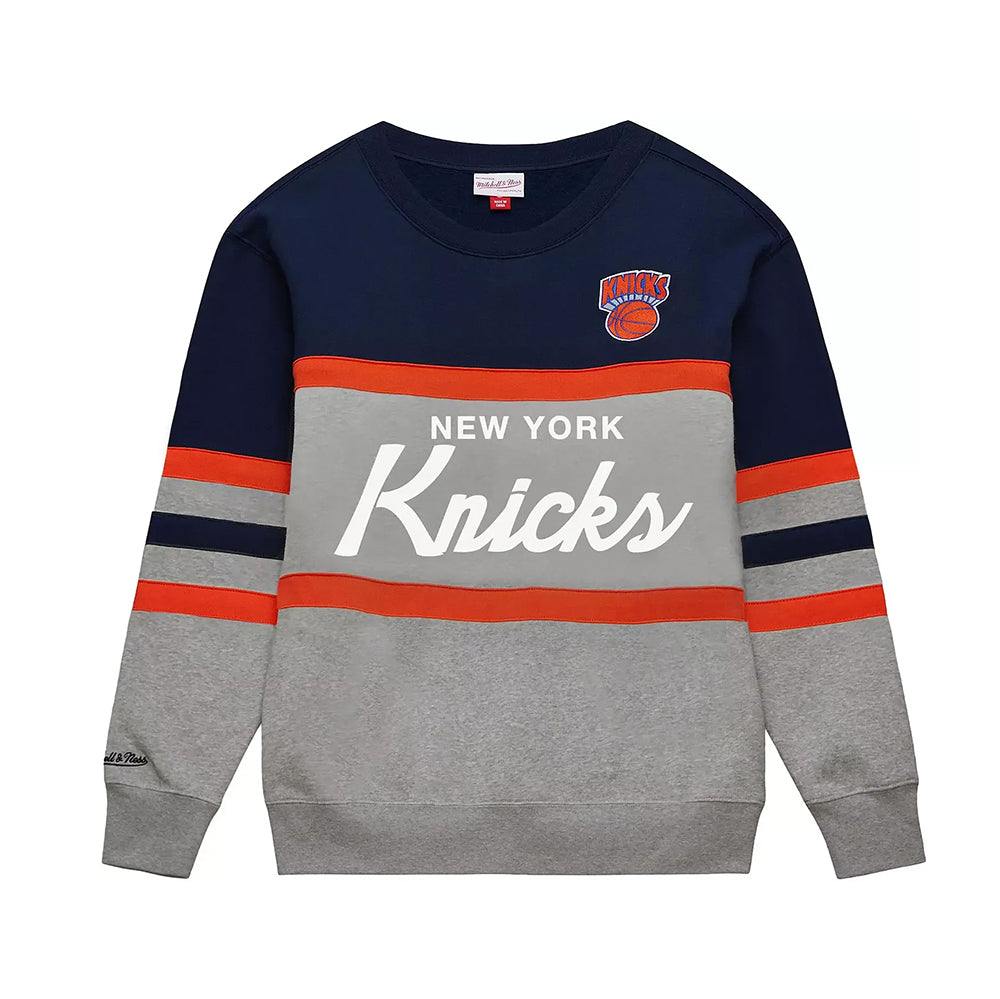 NYK HD COACH CREW FLEECE | GREY/NAVY