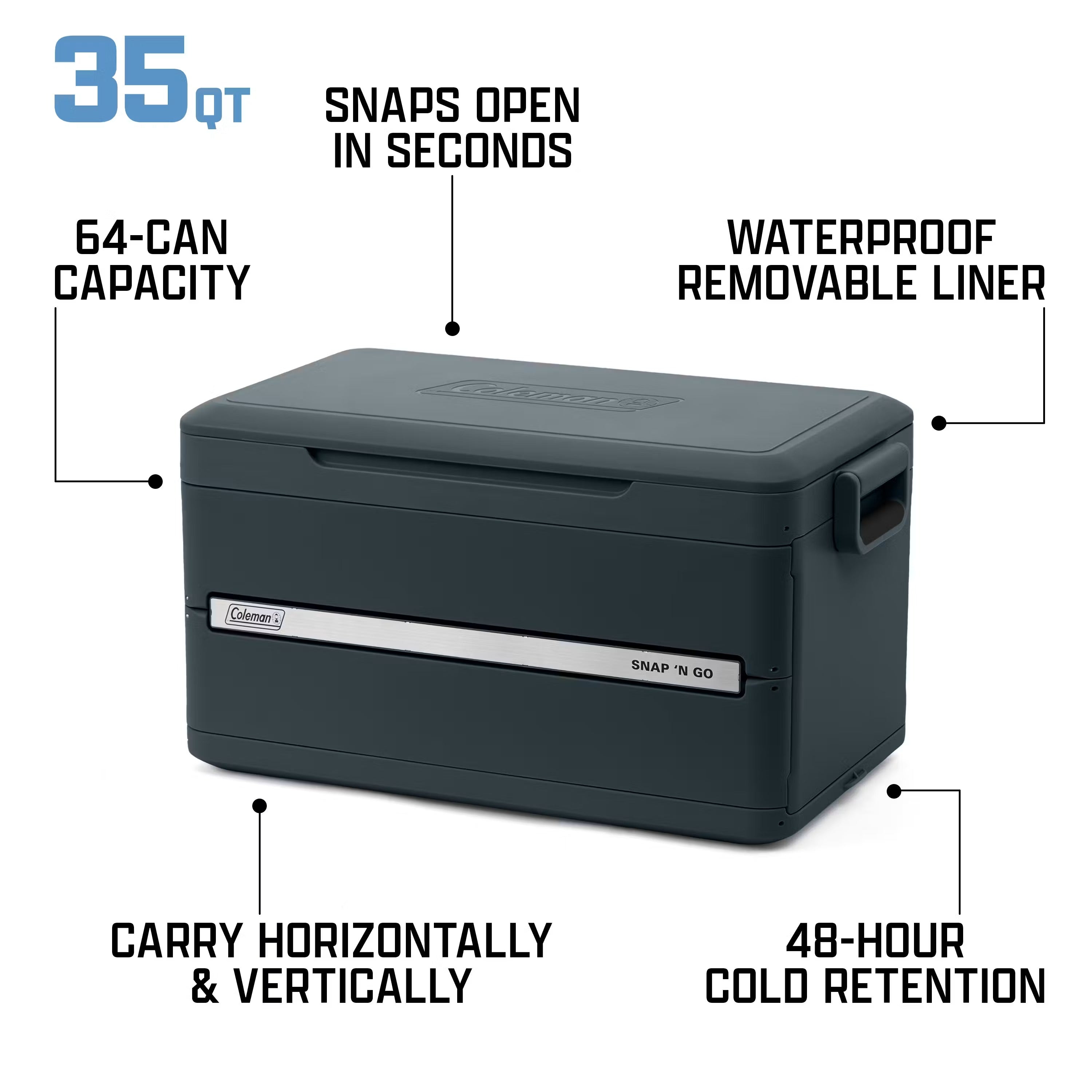 SNAP AND GO COOLER 35Q | MUSSEL