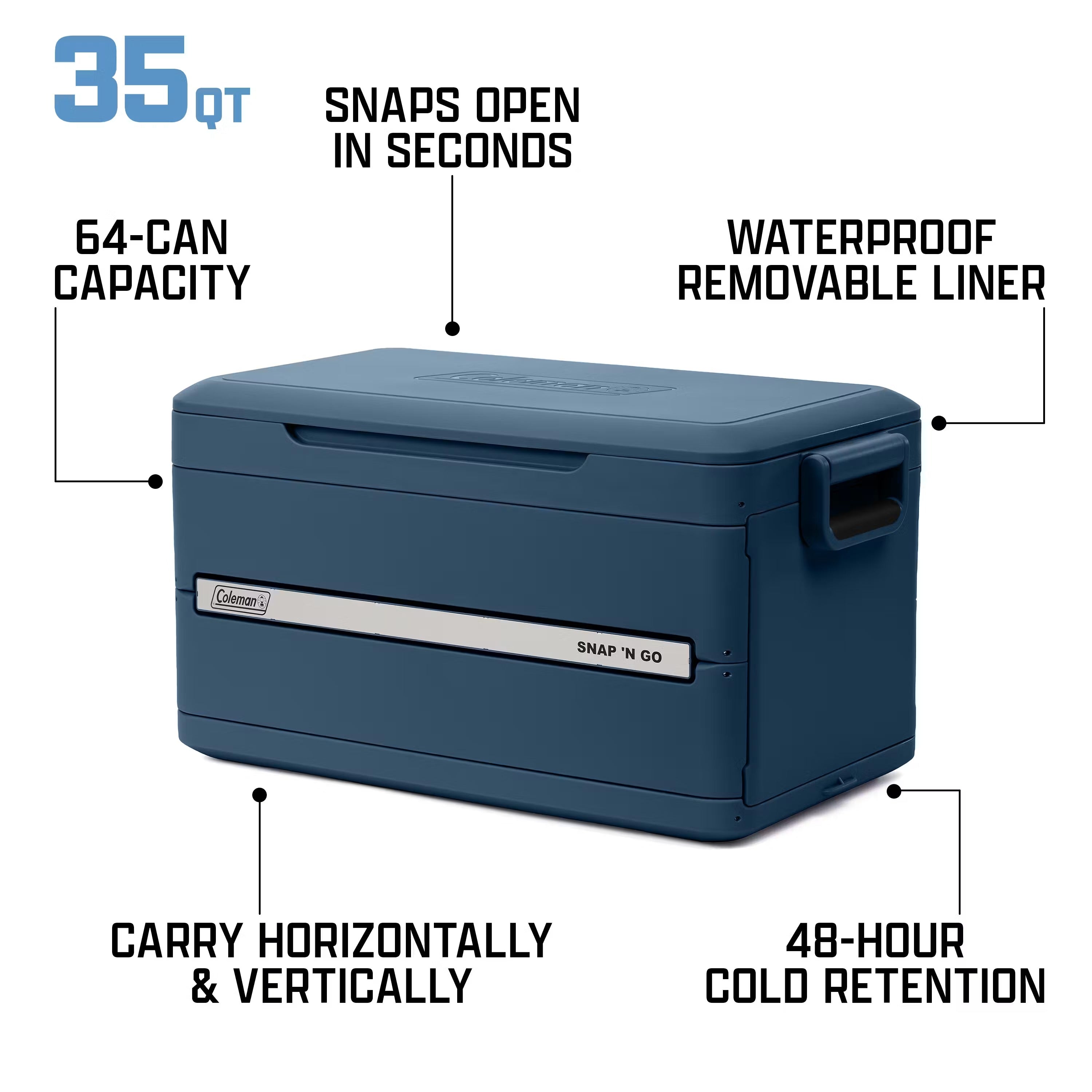SNAP AND GO COOLER 35Q | SAPPHIRE