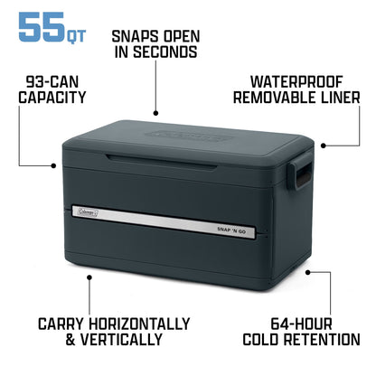 SNAP & GO COOLER 55Q | MUSSEL
