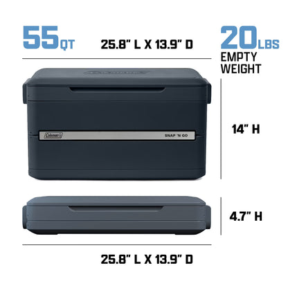 SNAP & GO COOLER 55Q | MUSSEL