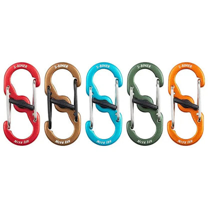 Nite Ize S-Biner Microlock Al 5Pk Travel Accessories in Multi Color
