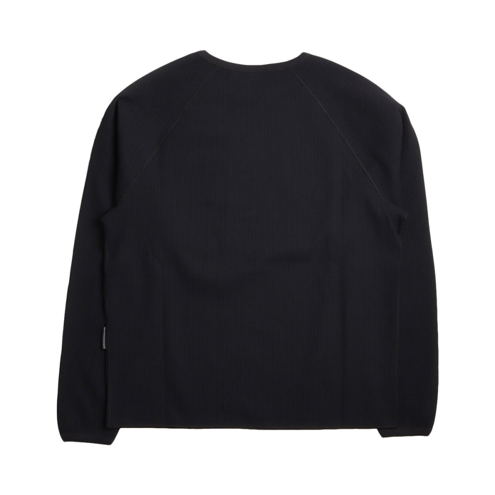 WAFFLE LS TEE | BLACK