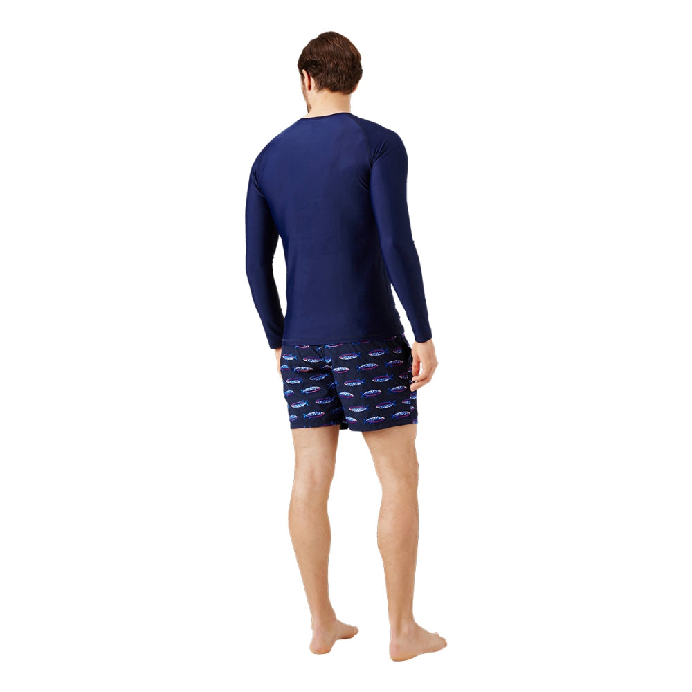 MEN RASHGUARD SOLID | NVY410