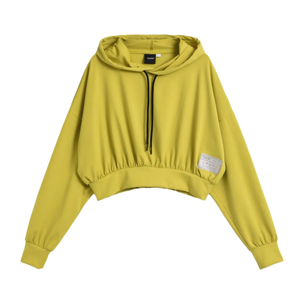 HOODIE CROP PULL OVER | CITRON