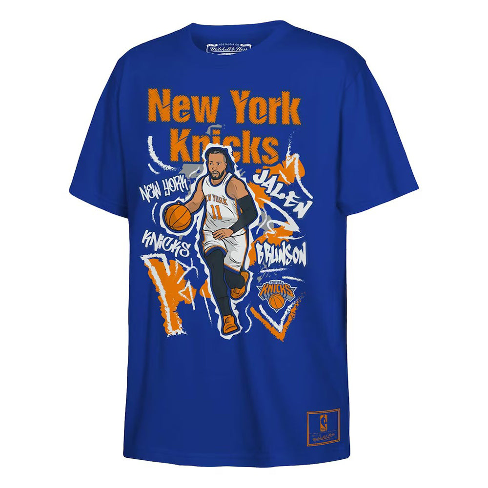 Mitchell And Ness new york knicks Brunson Chalked Up T Fan Apparel in Red Color