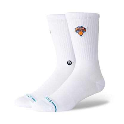KNICKS CREST CREW SOCKS | WHITE