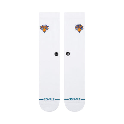 KNICKS CREST CREW SOCKS | WHITE