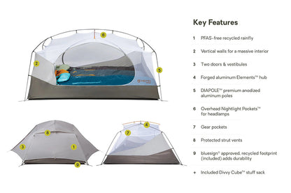 AURORA 3P TENT | FOG/SMOKEY