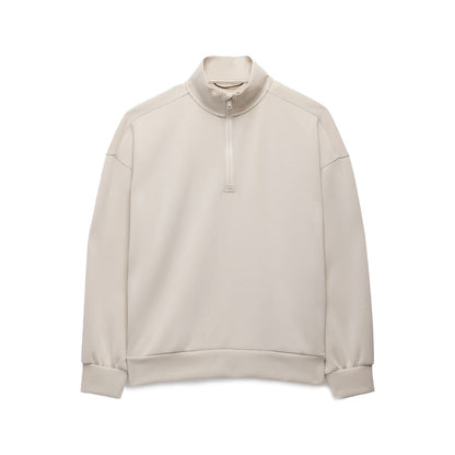 W SHEA RELAX 1/2 ZIP | ALMOND
