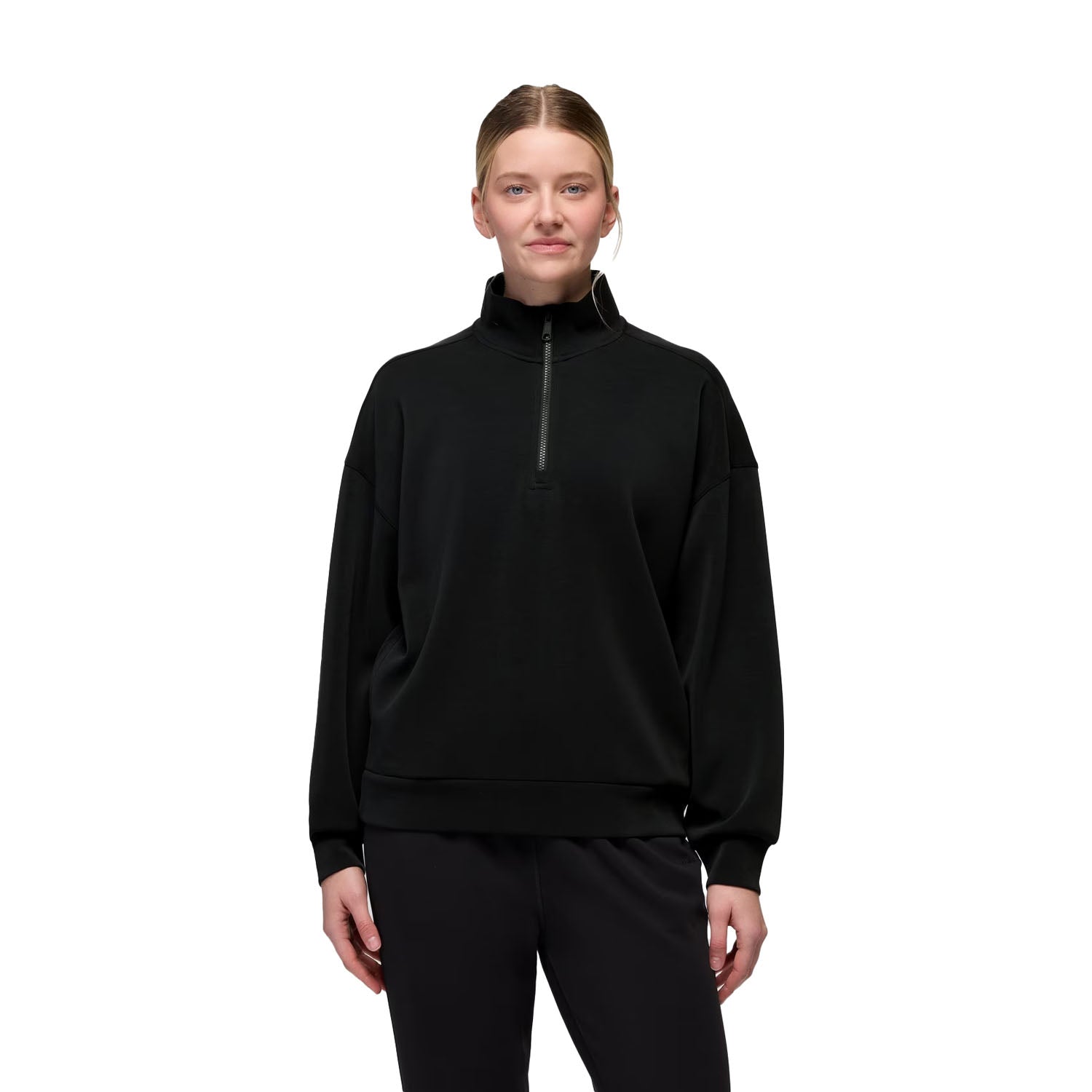 W SHEA RELAX 1/2 ZIP | BLACK