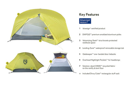 DAGGER OSMO 2P TENT | GREY/GREEN