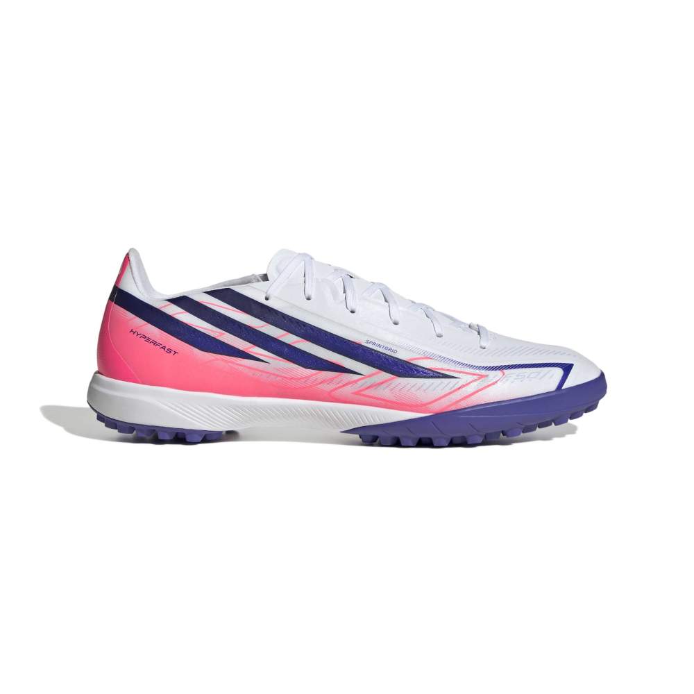 Adidas F50 Hyperfast League TF Turf Cleats in White Color