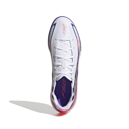 Adidas F50 Hyperfast League TF Turf Cleats in White Color