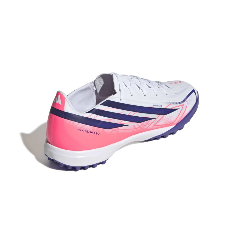 Adidas F50 Hyperfast League TF Turf Cleats in White Color