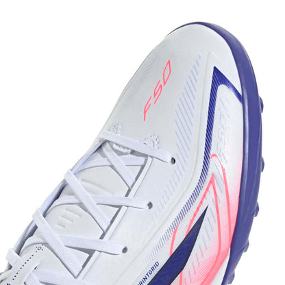 Adidas F50 Hyperfast League TF Turf Cleats in White Color