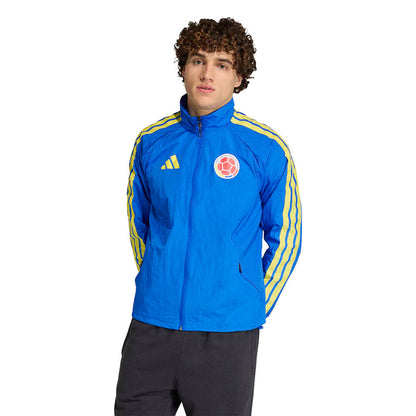 Adidas FCF homem Antham Jkt Fan Apparel in Blue Color
