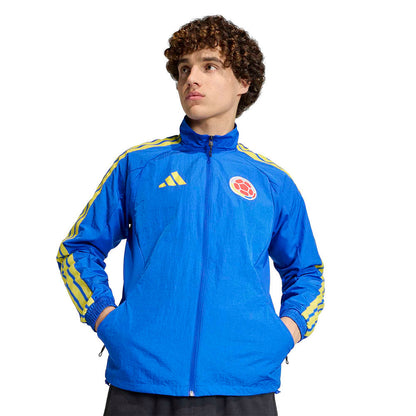 Adidas FCF homem Antham Jkt Fan Apparel in Blue Color
