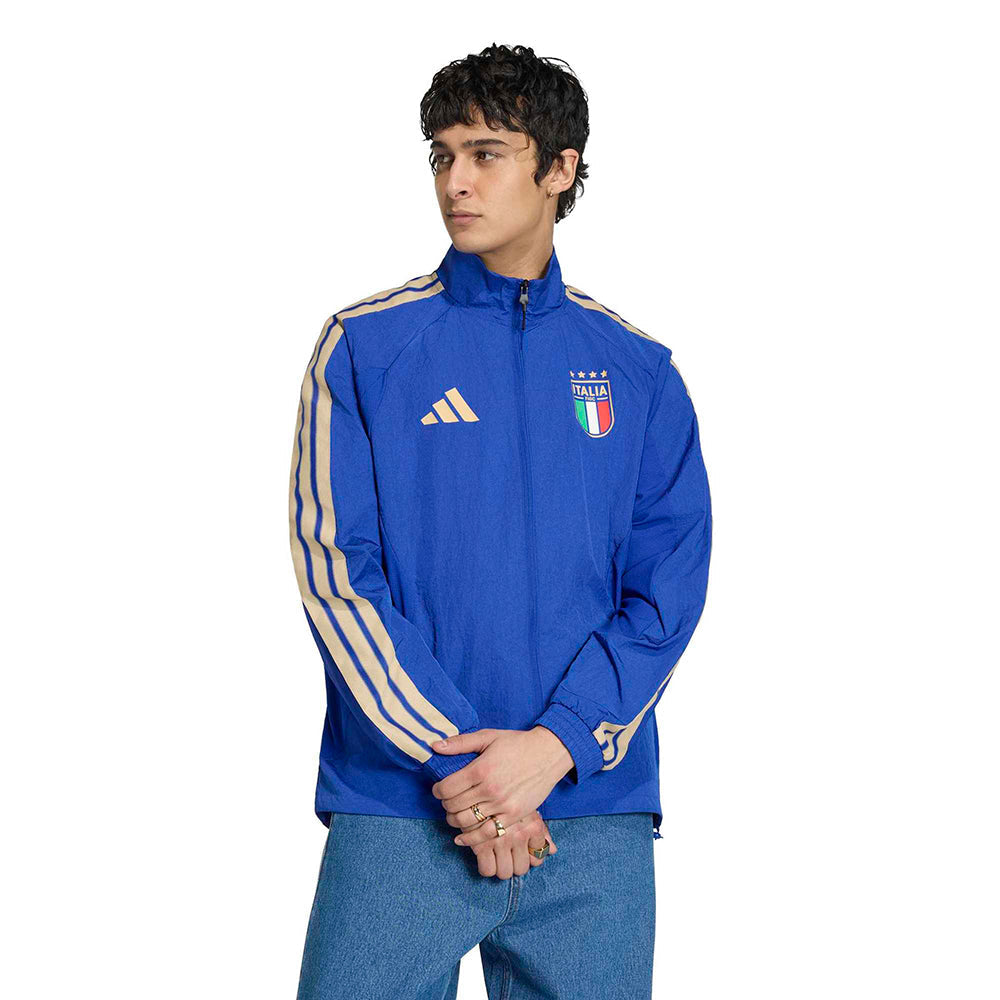Adidas Figc home Antham Jkt Fan Apparel in Blue Color