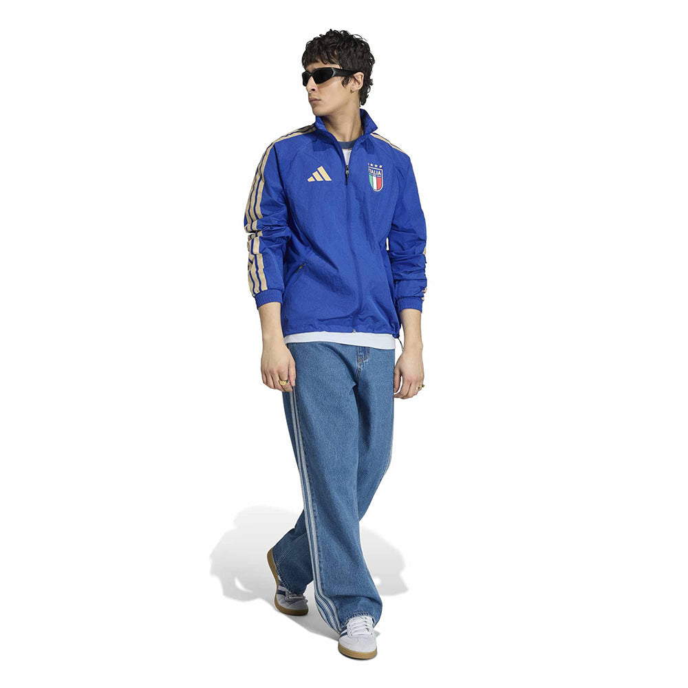 Adidas Figc home Antham Jkt Fan Apparel in Blue Color