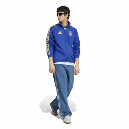 Adidas Figc home Antham Jkt Fan Apparel in Blue Color