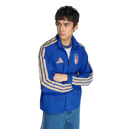Adidas Figc home Antham Jkt Fan Apparel in Blue Color