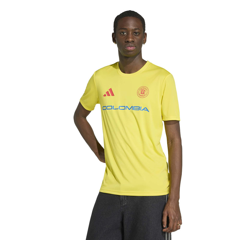Adidas Col Olp Jersey Fan Apparel in Yellow Color