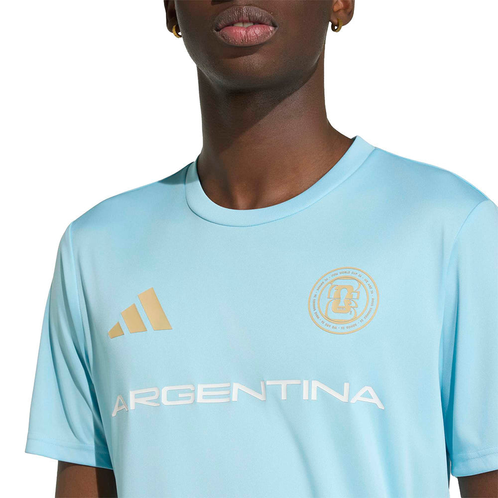 Adidas Arg Olp Jersey Fan Apparel in Blue Color