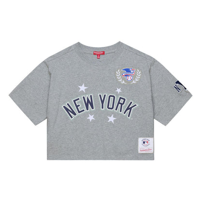 NYY PEP RALLY CROP | GREY