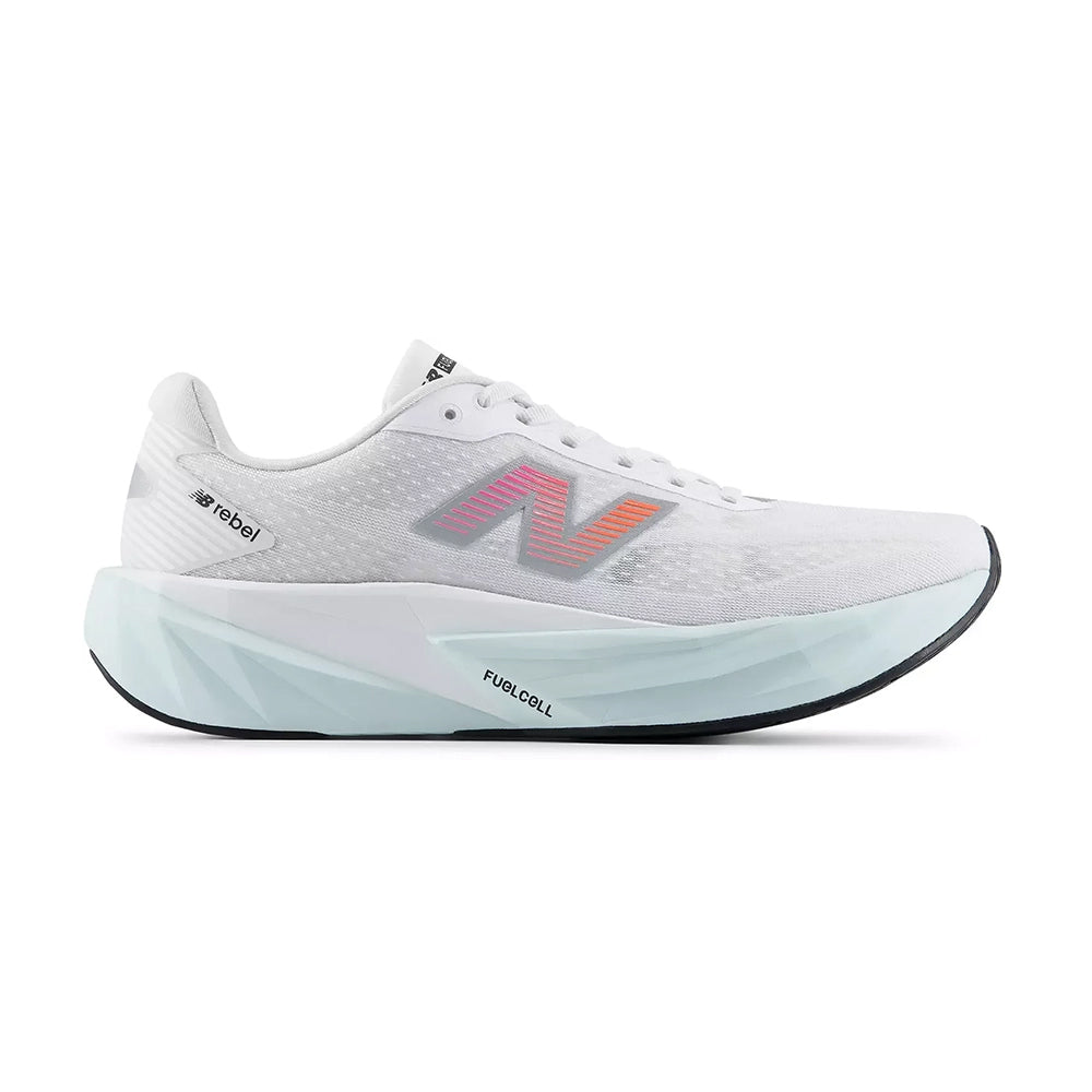 New Balance M FuelCell Rebel V5 Running Shoes in White Color