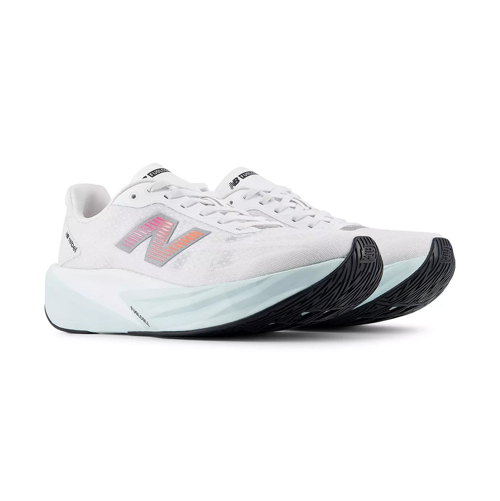 New Balance M FuelCell Rebel V5 Running Shoes in White Color