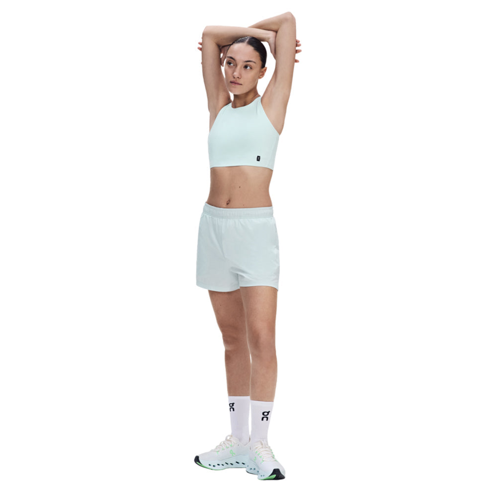 On W Core 2In1 Crop Sports Bras in Blue Color