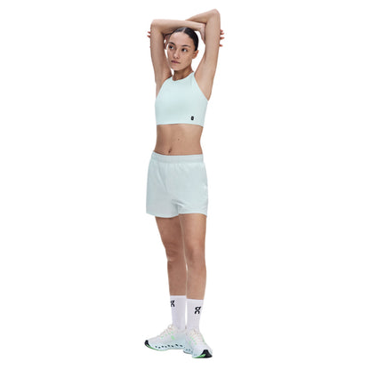 On W Core 2In1 Crop Sports Bras in Blue Color