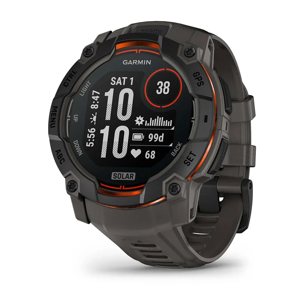 Garmin Instinct 3 50Mm Solar Bk Wearable Smart Device in Black Color