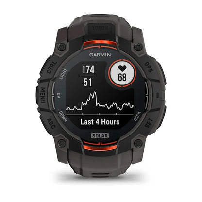 Garmin Instinct 3 50Mm Solar Bk Wearable Smart Device in Black Color